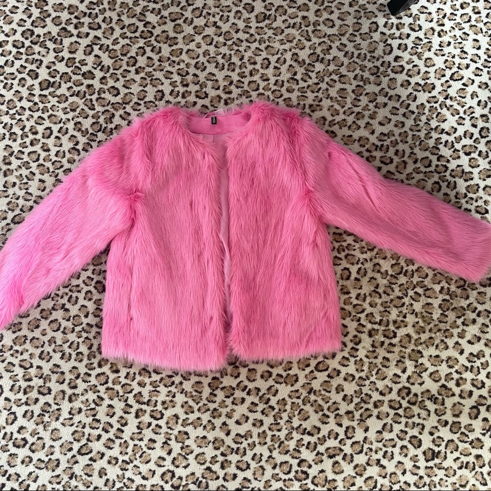 H&M Pink Fur Jacket - Picture 5 of 5